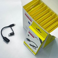 Câble adaptateur OTG Type-C mâle vers Micro USB mâle, lecteur flash USB à noyau en cuivre pour smartphones, ordinateurs, tablettes, noir, 15,5 cm