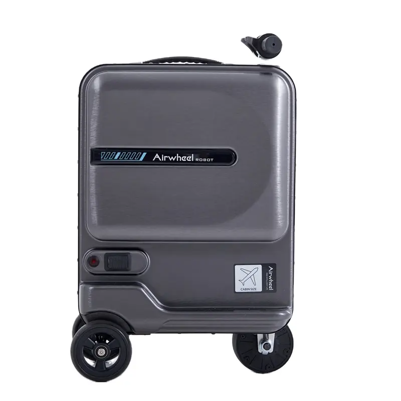 Air Wheel series- SE3Mini Business Lock Universal Wheel Electrical Luggage Hardside Suitcase With Front Pocket And USB Charger