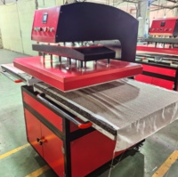 Presse à chaud pneumatique automatique grand format J 120x100 80x100cm, nouvelle machine à station unique pour le transfert par sublimation sur vêtements