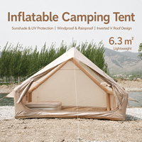 Tente gonflable quatre saisons, imperméable, pour famille, pour le camping et le glamping en plein air