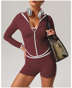 WOJIEER Abbigliamento Sportivo da <span class=keywords><strong>Donna</strong></span> all'Ingrosso, Completi Sportivi ad Alta Elasticità, Set da <span class=keywords><strong>Palestra</strong></span> e Fitness, Completi Yoga con Blocchi di Colore <span class=keywords><strong>per</strong></span> Donne - Product Image 5