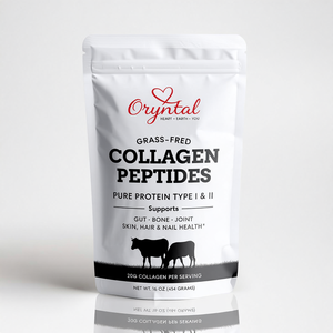 Collagen Peptides 18g <strong>Protein</strong> Pure Halal Grass Fed Organic Hydrolyzed Instant <strong>Powder</strong> Type I III <strong>Unflavoured</strong> - Product Image 1