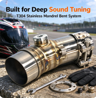 Système d'échappement complet de course modifié de qualité européenne pour moto V8, compatible JOG V8, DIO, BWS, ZX, DIO90, RR, DIO 26AA, ZX 26AA