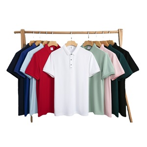 Camisa Polo Roja para Uniformes Corporativos, Ropa de Grupo, Manga Corta, Mezcla de Algodón, Estilo Casual LS 005 - Product Image 5