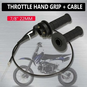 7/8 "22mm 핸들 바 그립 오토바이 핸드 그립 W/트위스트 스로틀 케이블 구덩이 먼지 자전거 ATV 쿼드 오프로드 먼지 자전거 - Product Image 2