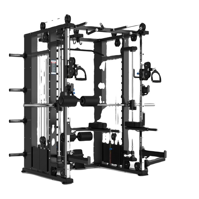 Power Cage System Home Gym Multi-function Squat Rack Smith Machine Customized Training Station Fitness Equipment