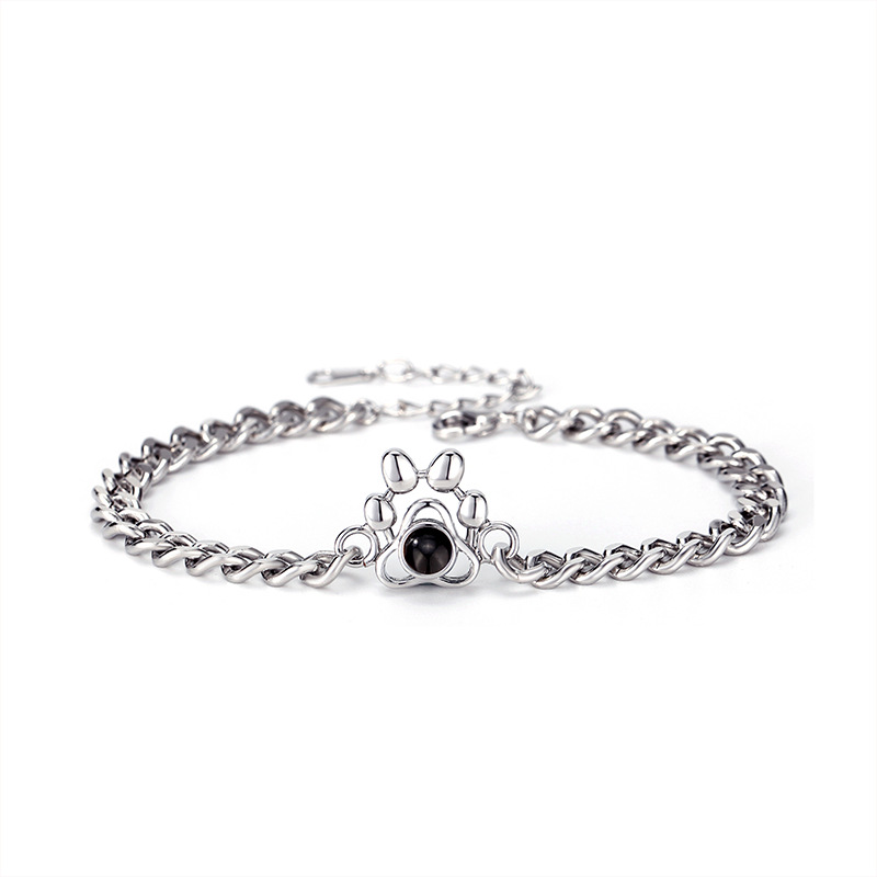 Silver-Paw Bracelet