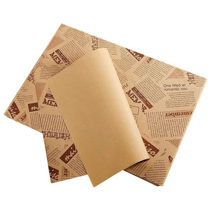 Carta Ecologica Personalizzata per Imballaggio di Pane, Hamburger, Gastronomia e Prodotti da Forno, Carta Oleoresistente per Rivestimento Cestini e Carta Marrone per Waffle - Product Image 1