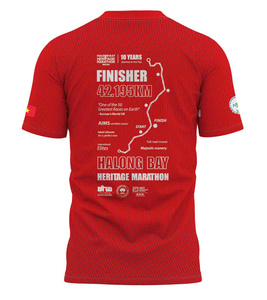 T-shirt de course personnalisé pour le sport, matière 95% coton 5% élasthanne, vente en gros, fabrication au Vietnam - Product Image 1