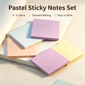 SK Pastel Sticky <b>Notes</b> Matte Finish Colorful Memo Pads Easy to <b>Stick</b> Repositionable - Product Image 6