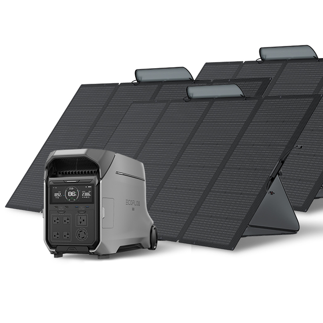 EcoFlow DELTA Pro3 Portable Power Station Three400wSolar Panel MPPT Remote Pure Sine Wave 4000W EU Including Cigar Lighter Solar