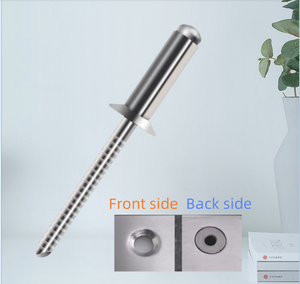 DIN7337 grande tête de bride en acier inoxydable A2 A4 Rivets SS304 SS316 Rivets aveugles à extrémité ouverte Break Manderl POP <span class=keywords><strong>Rivet</strong></span> aveugle - Product Image 6