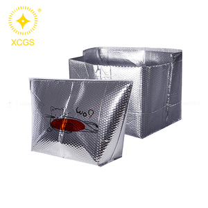 Sacs isothermes en feuille d'aluminium 35*40cm, sac isotherme réutilisable auto-scellé pour le transport des aliments - Product Image 4