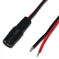 Passen Sie das Gleichstrom kabel 5,5mm * 2,1mm/5,5*2,5mm/3,5*1,35mm/4,0*1,7mm Lauf-Stecker an abisolier tes und verzinntes Kabel an