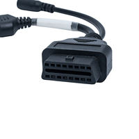 Cable de Diagnóstico Universal OBD a 3 Pines DC, Conector OBD para Motocicleta para Lectura de Códigos de Error