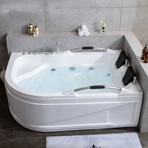Precio barato dos personas Jacuzzier esquina Whirlpool bañera cómoda acrílico masaje bañera spa <span class=keywords><strong>bañeras</strong></span> - Product Image 3