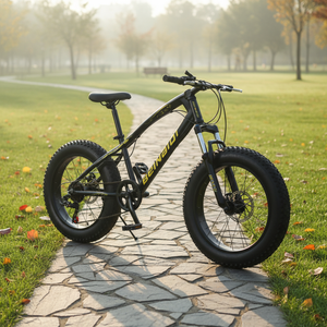 Bicicletta da <span class=keywords><strong>Montagna</strong></span> King Kong 20 Pollici con Pneumatici Larghi, Freni a Disco, Sospensione Anteriore, Telaio in Acciaio al Carbonio - Product Image 2