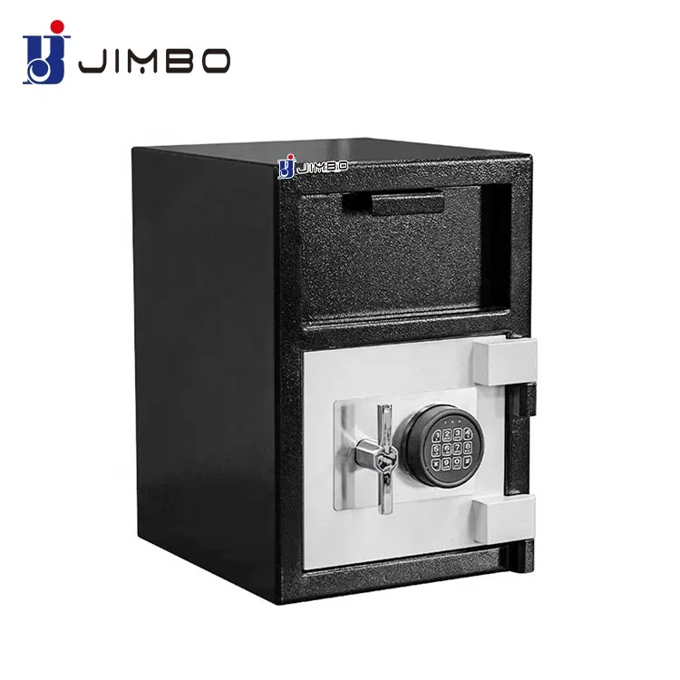 JIMBO siyah Metal ev para tonoz çift anahtar banka kasası