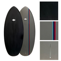 Prix usine 4.2 "Bambou Wakeboard En Fiber De Carbone Wakeboard Planche De Surf Vague Planche De Surf Exercice Planche De Surf