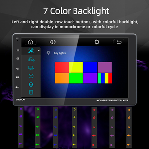 Reproductor MP5 de 9 pulgadas para coche, <span class=keywords><strong>Radio</strong></span> Multimedia con retroiluminación, botón de 7 colores, FM, BT, doble USB - Product Image 2