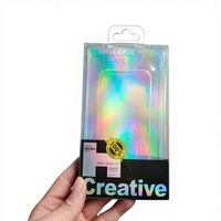 Boîtes d'emballage rectangulaires imprimées, écologiques, haut de gamme, recyclables, en papier métallisé sous vide, design créatif et tendance, pour mobiles