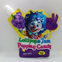 Permen Lollipop Jam Popping Candy 3 in 1 30g, Permen Lollipop Buah Klasik, Permen Lollipop Celup Rasa Asam dan Jam