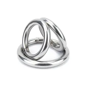 Cincin sambungan cepat bulat baja tahan karat cincin angkat cincin baja fitting perangkat keras profesional Solid