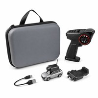 Voiture RC rapide avec caméra 1:64, télécommande, caméra WiFi 720P, jouet pour enfants avec étui de transport, application photo/vidéo/VR pour garçons