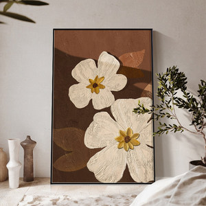 Pintura al Óleo Abstracta Minimalista en 3D con Textura <span class=keywords><strong>de</strong></span> Flor sobre Lienzo, Arte <span class=keywords><strong>de</strong></span> Pared Hecho a Mano con Marco <span class=keywords><strong>de</strong></span> <span class=keywords><strong>Madera</strong></span>, Tamaño Personalizado <span class=keywords><strong>para</strong></span> <span class=keywords><strong>Sala</strong></span> <span class=keywords><strong>de</strong></span> Estar - Product Image 5