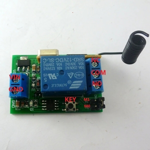 Ce033a * 1 + ak013 * 1 DC 12V Relay không dây điều khiển từ xa RF chuyển đổi On/Off chuyển đổi + Thời gian trễ hẹn giờ - Product Image 4