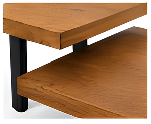 Wooden <b>Coffee</b> <b>Table</b> Set Two Tier Living Room Center <b>Table</b> with Storage <b>Display</b> Surface Modern Home Furniture - Product Image 3