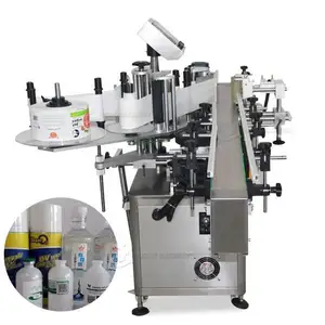 Durable adhesive label wrap around automatic labeling machine/round bottle labeling machine/double side labeling machine for jar