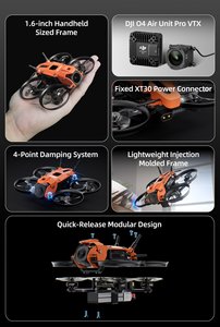 GEPRC Darkstar16 O4 <span class=keywords><strong>Pro</strong></span> FPV Drone 1.6 Inch Cinewhoop With O4 Air Unit <span class=keywords><strong>Pro</strong></span> <span class=keywords><strong>HD</strong></span> <span class=keywords><strong>Camera</strong></span> 4K CMOS F411 12A AIO 1003 14800KV Motors - Product Image 3