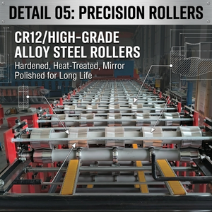 Máquina Automática de Triple Capa para Producir Dos Tejas Esmaltadas y Un Panel de Techo Metálico <span class=keywords><strong>Trapezoidal</strong></span> TR5 - Product Image 4