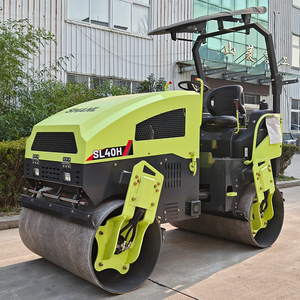 Rouleau compresseur vibrant à double tambour 4 tonnes 5 tonnes, <span class=keywords><strong>prix</strong></span> usine professionnel, petit rouleau à asphalte neuf 4000 kg pour compactage équestre - Product Image 1