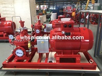 Set Pompa Kebakaran UL Listed 1000gpm pada 156psi(110m) dengan Motor Listrik 50hz, Pompa Kebakaran Sentrifugal Split Case