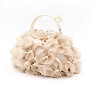 2023 Luxury Elegant Floral Handbags Ladies Hand Evening Clutch Banquet Party Bags Wedding Bride Bag For Women