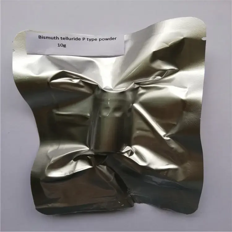 High Purity Semiconductor Bismuto Telluride Material termoelétrico elementos lingotes pelotas wafer crytal bar peltier dados Bi2Te3