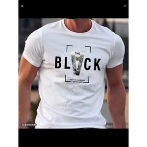 Camiseta de Diseñador de Moda al por Mayor para Hombre, Nuevo Estilo, Moderna, Holgada, Estampada, de Algodón, Informal, Deportiva - Product Image 2