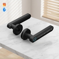 Cerraduras Inteligentes Digitales de Calidad para Puertas de Madera, Cerradura con Huella Dactilar, Impermeable, para Exteriores, Desbloqueo Remoto Tuya BLE, Cerraduras Inteligentes