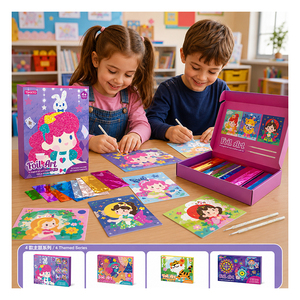Color Matching Shiny Art Project Preschool Learners With Peelable Designs Decorative <b>Stickers</b> <b>Sheets</b> And Displayable Result - Product Image 4