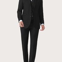 Costume d'affaires trois pièces pour homme, style italien, anti-plis, respirant, dernière conception (veste + pantalon), costumes décontractés pour homme