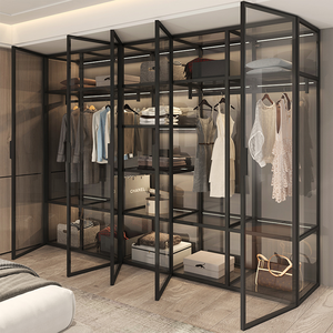 Armoire élégante et durable Meubles écologiques Armoire en métal pour chambre à coucher - Product Image 6