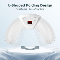 Appareil de traitement au laser portable pour usage domestique, soin des ongles, anti-moisissure, champignons des ongles, capteur automatique, 3 réglages de minuterie, lampe à ongles UV LED UV