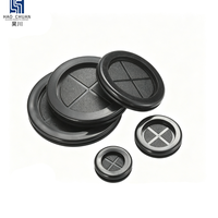 Passe-câble en caoutchouc rond double face pour pare-feu métallique automobile, haute température, étanche, durable, OEM personnalisé
