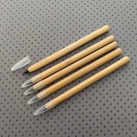 Crayons en bambou naturel 2B HB Ensemble Mine noire Bureau et école