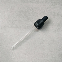 Bouchon compte-gouttes inviolable en plastique 18/410 pour flacon en verre ambré de 100 ml