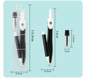 Toán Hình Học Thiết Lập 2 Pcs Nhựa Đa Chức Năng Vẽ La bàn Thiết Lập Cho Các Trường Học - Product Image 5