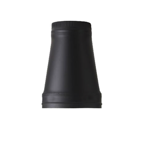 Adaptateur <span class=keywords><strong>de</strong></span> <span class=keywords><strong>tuyau</strong></span> <span class=keywords><strong>de</strong></span> poêle OEM 8 pouces, noir, ovale vers rond, <span class=keywords><strong>tuyau</strong></span> d'échappement ovale - Product Image 1