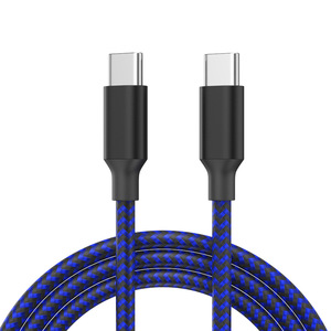 Kabel Data <span class=keywords><strong>USB</strong></span> C ke Type C 60W, Nylon Braided, untuk Ponsel <span class=keywords><strong>Android</strong></span>, Pengisian Cepat <span class=keywords><strong>USB</strong></span>, 3FT 6FT <span class=keywords><strong>10FT</strong></span> - Product Image 1